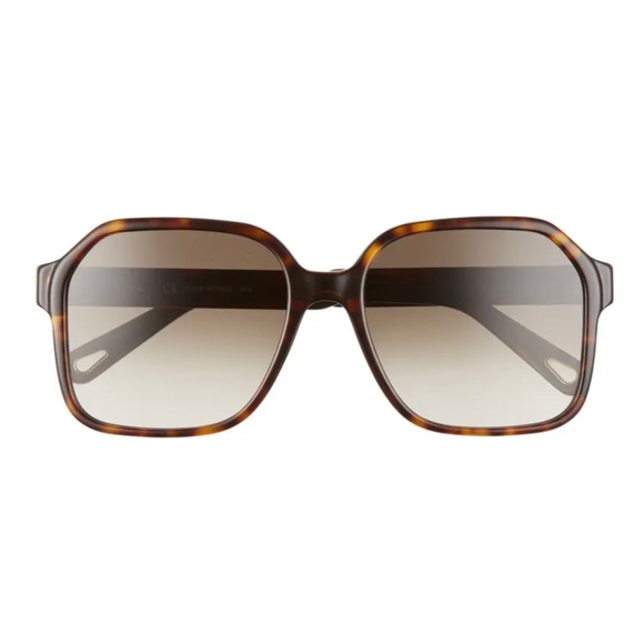 CHLOE Willow 56mm Gradient Rectangular Sunglasses - Picture 1 of 4